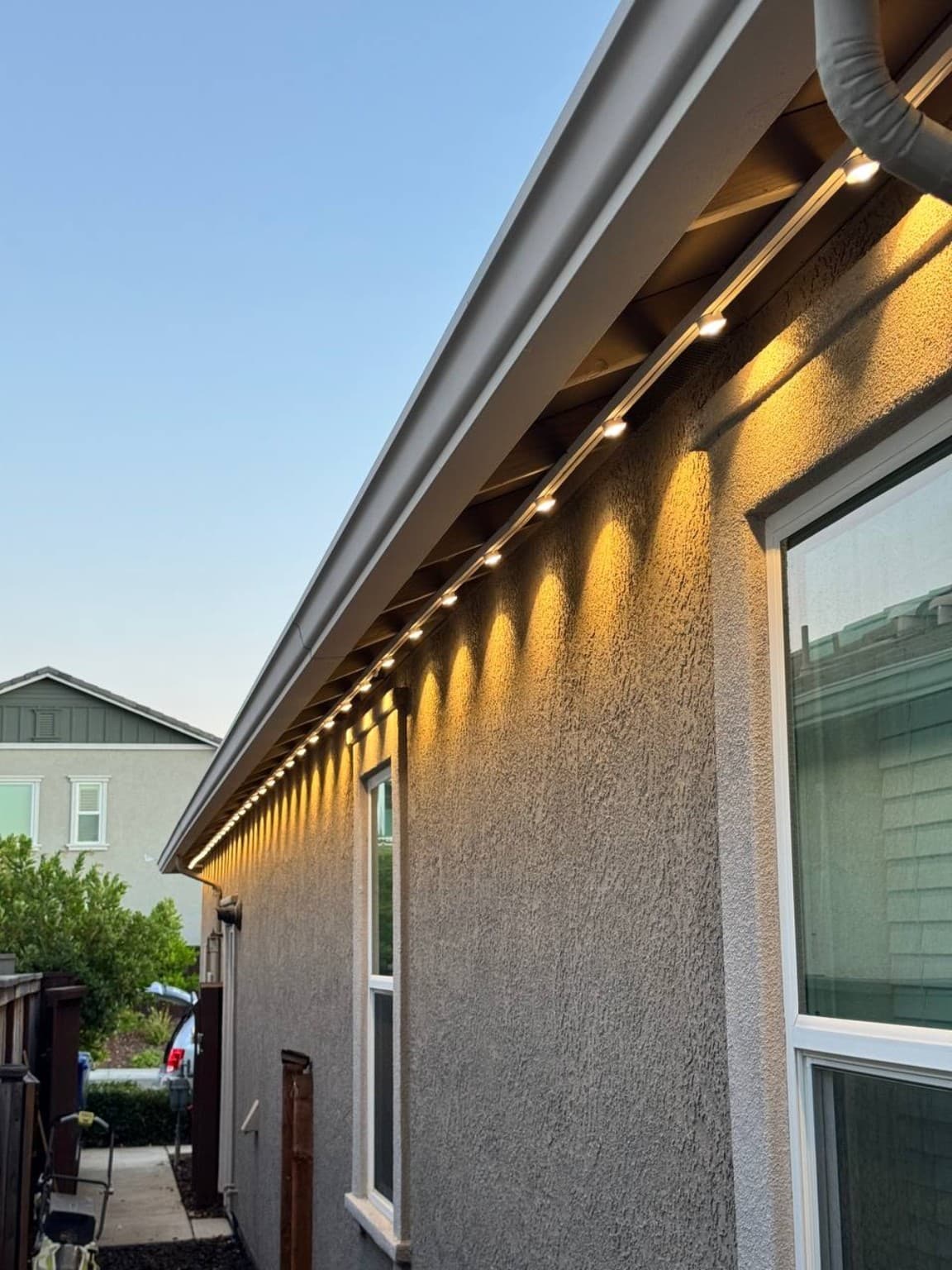 Warm wall wash installed by SWFL Permanent Lighting